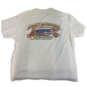 Mens Vtg Harley Davidson T-shirt 2005 Smoky Mountain Gatlinburg TN Large XL?
